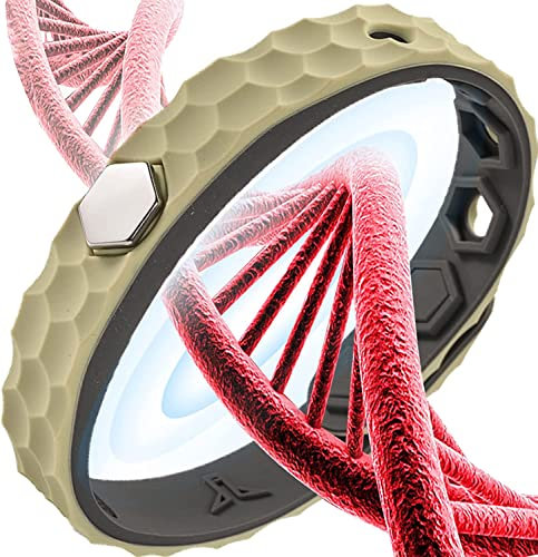 Nimedala Afiz Far Infrarot Negative Ionen Armband Antistatische Verflüssigung Handschlaufe Silikon Sportarmband für Männer Frauen (Khaki-C)