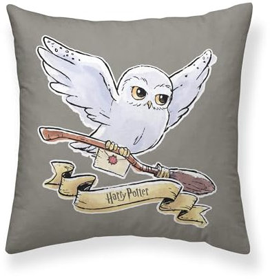 Belum Kissenbezug Harry Potter, Größe: 50 x 50 cm, Modell: Little Hedwig A, Stoff: Half Panama 100% Baumwolle, 250 g.
