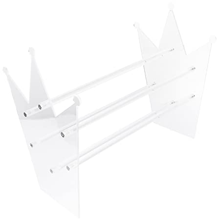 Beavorty Stirnband-Display-Ständer Transparenter Stirnband-Scrunchie-Halter Krone Stirnband Haarreifen-Display-Ständer Schmuck-Display Aufbewahrung Armband Haargummi Stirnbänder