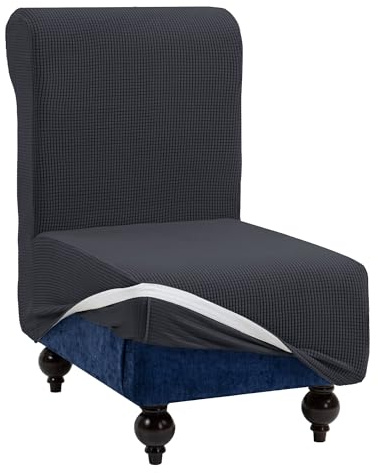 TIANSHU Housse Clic Clac Extensible, Housse de Canapé Clic Clac 1 Place Ajustable élastique Jacquard Canapé-lit Housse Protection(1 Place, Gris)