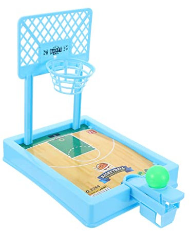 SAFIGLE Mini Panier De Basket pour Doigt avec 4 Ballons Jouet Interactif De Bureau pour Enfants Développement De La Coordination Parent-Enfant Idéal pour Les Jeux Amusants À La Maison