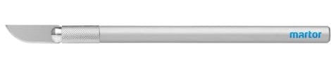 MARTOR Grafikmesser GRAFIX BOY mit Konvexklinge, Bastelmesser, Cuttermesser, Hobbymesser, Skalpell, Griff aus Aluminium, für filigrane Schneidarbeiten