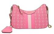LIU JO Borsa a tracolla con logo jacquard (fucsia)