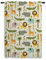 ggaimwf Safari-Vorhänge für das Kinderzimmer Cartoon Tier Dschungel Wald Giraffe Löwe Vorhang Kinderzimmer Bleistiftfalte Gemusterte Vorhänge Raumteiler Baby Spielzimmertür 1 Stück 117x229cm