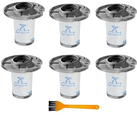 aspirateur Filtre Lavable. Compatible For Rowenta X-force Flex 8.60 X-pert 6.60. Filtre De Pièces De Rechange For Aspirateur Sans Fil ZR009006(6 pcs)