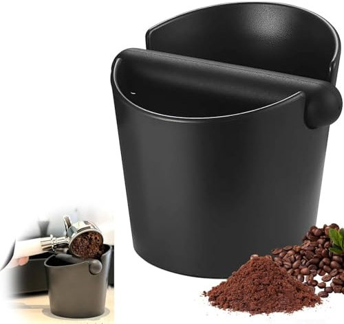 AbklopfbehäLter FüR SiebträGer Knock Box SiebträGer, Knock Box für Kaffeesatz mit spezieller geräuschabsorbierender Schlagstange und Recycling Von Kaffeesatz Container, Der Kaffeesatzbehälter