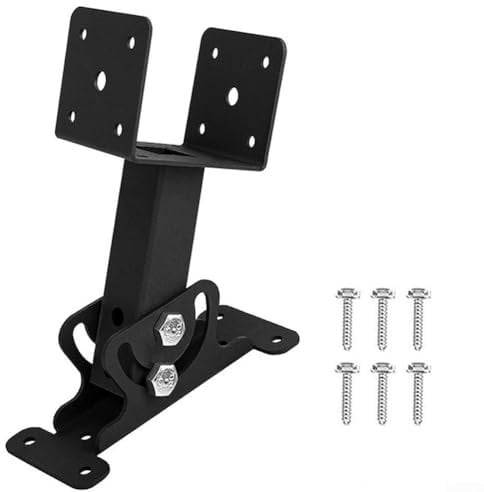 1PC Pergola Roof Riser, Saddle-shaped Pergola Support Frame, Saddle Metal Adjustable Angle Pergola Roof Riser Brackets For Patio Cover Wood Patio Pergola