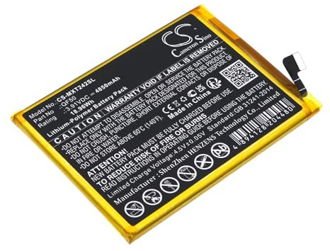 TECHTEK Batterie 4850mAh Compatible avec [Motorola] Moto G04, XT2421 remplace QF50, SB18D96852