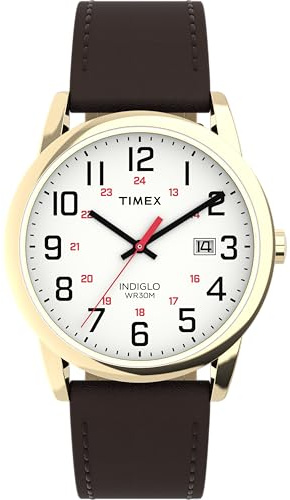 Timex Men's Easy Reader Classic 38mm Leather Strap Watch