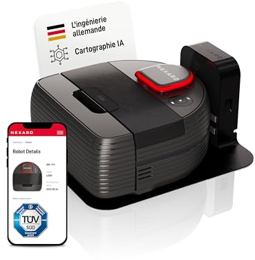 Nexaro – Robot Aspirador NR 1500 para Limpieza de Suelos – Vacuum Cleaner con Licencia HUB 36 Meses, Certificado TÜV y Filtro HEPA – para 400m² y 250 min de autonomía – Ideal para Uso Comercial