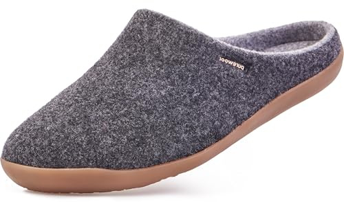 Cosyfeet Benny - Charcoal - 11-3H Width - Extra Wide Men's Slippers