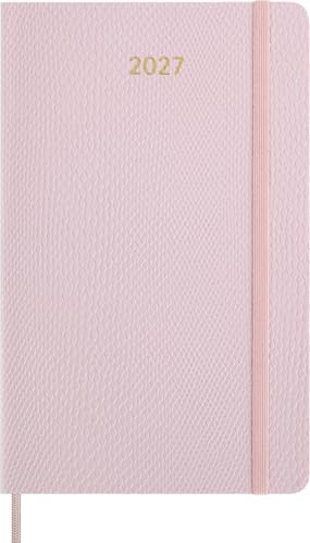 Moleskine Wochenkalender 2027, Precious and Ethical, 12-Monats-Planer mit Platz für Notizen, Veganes Softcover und Geschenkbox, Large 13x21 Cm, Kirschrosa