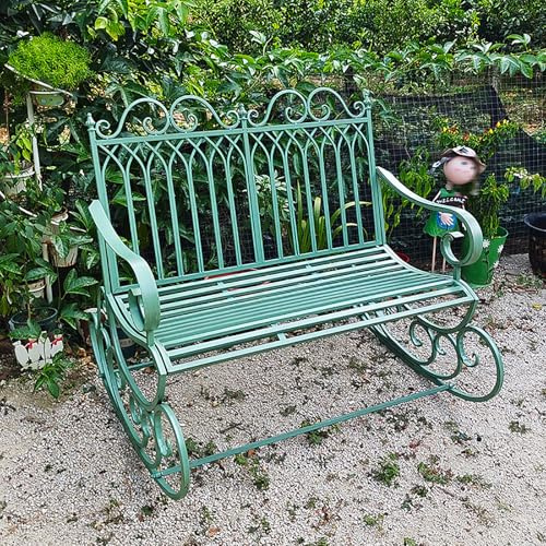 Outdoor Schaukelstuhl Gartenbank - 250 kg Tragkraft Komfortable Schaukelung Keine Installation erforderlich für Höfe und Gärten