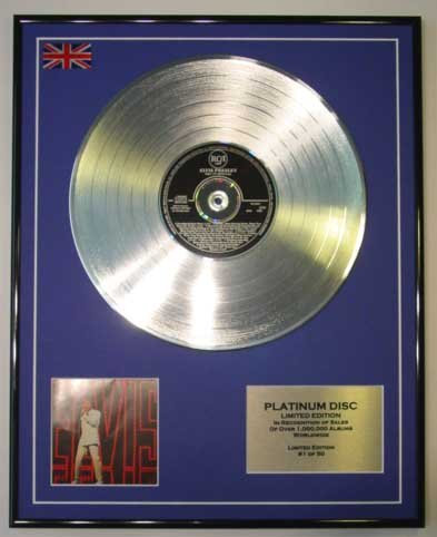 Everythingcollectible Elvis Presley/Limitierte Edition Platin Schallplatte/NBC TV Special