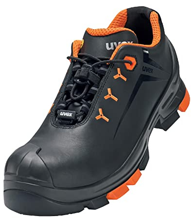 Uvex 2 Sicherheitsschuhe, Halbschuhe, Arbeitsschuhe für Damen & Herren, Schwarz/Orange