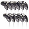 Craftsman Golf 11pcs/set Camouflage Black & Gray Splice Neoprene Golf Club Head Cover Wedge Iron Protective Headcover for Mizuno Callaway, Ping, Taylormade, Cobra, Etc.