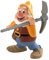 Bullyland 12479 - Spielfigur Zwerg Happy aus Walt Disney Schneewittchen, ca. 5,8 cm, detailgetreu, ideal als kleines Geschenk für Kinder ab 3 Jahren