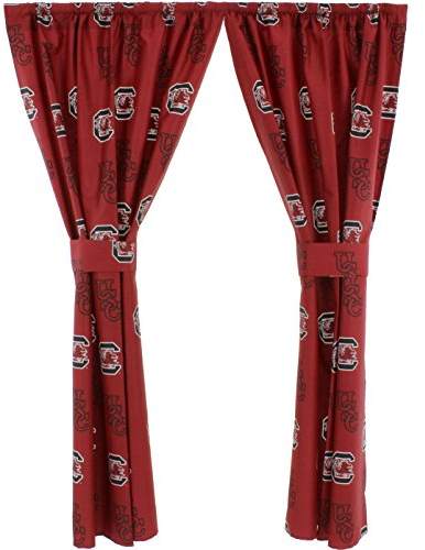 College Covers South Carolina Gamecocks Vorhang-Set mit Raffhaltern, 160 cm, Teamfarben
