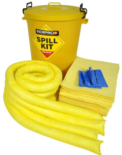 90 Litre Chemical and Universal Plastic Drum Spill Kit - Heavy-Duty Spill Containment for Hazardous and Non-Hazardous Liquids