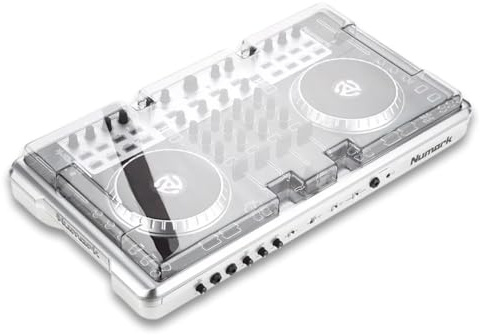 Decksaver Cover for Numark N4 - Super-Durable Polycarbonate Protective lid in Smoked Clear Colour, Made in The UK - The DJs' Choice for Unbeatable Protection