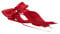 FlexiStore 10 Antennenschleifen mit Rose Deko Schleifen Hochzeit Auto - ASR-Bordeaux Rot