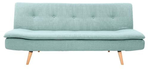 Miliboo Schlafsofa skandinavisch 3 Plätze Lagunenblau Senso