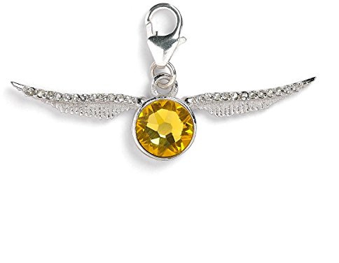Harry Potter Damen Sterling Silber Kristall Golden Snitch Charms Sterlingsilber - HPSC0004