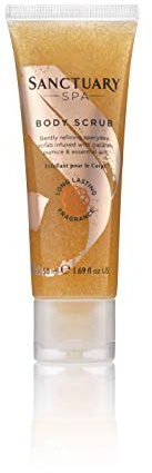 Sanctuary Spa Body Scrub with Natural Pumice and Essential Oils, Vegan and Cruelty Free, 50ml