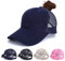 Earnmore Damen Baseball Cap - Pferdeschwanz Kappe Outdoor Mesh Basecap Retro Mützen Unisex Trucker Baseballkappe Hat Mit Zöpfen Loch Loop Hut Hohe Bun Herren