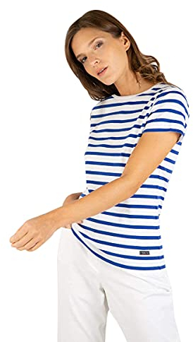Armor Lux Damen Morgat T Shirt, Mehrfarbig (Blanc/Etoile Dw5), M EU