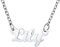 U7 Damen Mädchen Namenskette Lily Edelstahl Schlüsselbeinkette mit Buchstaben 45+5cm 1,5mm Collier einzigartiger Schmuck Accessoire für Freundin Ehefrau Geliebte