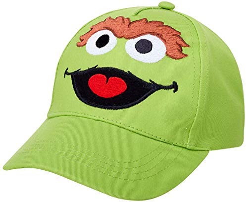 Sesame Street Boys Elmo Cotton Baseball Cap (Ages 2-4), Size Ages 2T-4T, Oscar The Grouch