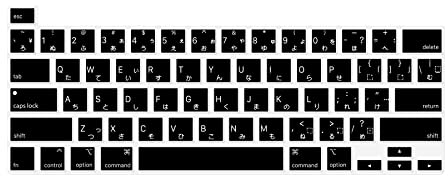 MiNGFi Silicone Japanese Keyboard Cover for MacBook Pro 13 M1/M2 A2338 (2020–2023), A2289 (2020), A2251 (2020–2021), Pro 16 A2141 (2019–2021) US/ANSI Layout - Black