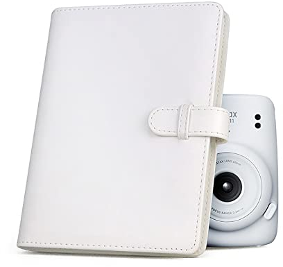 Rieibi Mini-Fotoalbum mit 128 Taschen, Brieftasche aus PU-Leder, Fotoalbum für Fujifilm Instax Mini Evo/11/8/9/7s/25/70/90 Sofortbildkamera, Fotoalbum für Polaroid