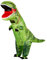 THE TWIDDLERS - Inflatable T-Rex Dinosaur Costume for Adults, Funny Blow-Up Halloween Suit, Easy Inflate and Zipper Closure, Perfect for Fancy Dress, Cosplay, and Spooky Parties