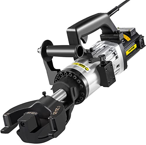 VEVOR Piegatrice per Barre Elettrica 1500 W, Piegatrice Idraulica Portatile Angolo di Piegatura 0-90° Diametro 10-22 mm, Piegatrice per Barre d'Acciaio con Valigetta Attrezzi per Tubi d'Armatura