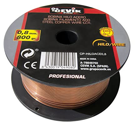 CEVIK PRO - Hilo Soldadura Aluminio MIG 0,8 mm - Bobina 0,5 kg - Hilo para Soldar con Gas - Alta Fluidez y Precisión - Uso Técnico y Profesional