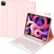 Case with Keyboard for iPad Air 11 inch M3 2025/M2 2024 and iPad Air 5/4 10.9 inch, Keyboard Case for iPad Pro 11 4/3/2/1Gen, Wireless Detachable Folio Keyboard Cover with Pencil Holder, UK Layout