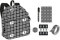 Set Mini Zaino Portachiavi FC JUVENTUS Calcio - Mini Zaino Scuola, Scotch, Penna, Adesivi - Official Juvenuts Products - Idea Regalo