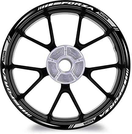 Für Honda Forza 125 250 300 350 750 MF13 Motorrad Rad Aufkleber Reflektierende 14″15″17″ Rim Scooter Hub Stripe Aufkleber Zubehör Schmücken (Color : 15 14 inch D)