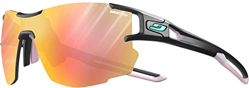 Julbo Lunettes de soleil - AEROLITE - Femmes - Noir Translucide Mat/Rose Pastel - Photochromique 1 <> 3