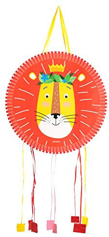 OH YEAH - Piñata de Cumpleaños León Grande - Decoración Fiestas Infantiles Niño y Niña - Piñatas Grandes para Rellenar con Juguetes y chuches - FÁCIL DE RELLENAR