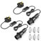 Klarlight 2 Packs DIY Bottle Light Kit E14 Bottle Lamp Adaptor Kit 60W E14 Bottle Lamp Holder Adaptor Cable in-Line Switch Wine Bottle Top Black Light Fittings for Lamp Electric