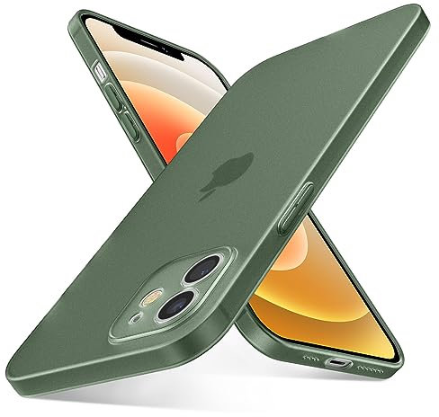 QLTYPRI Ultra Thin Case for iPhone 11 Case 6.1 inch with Full Coverage Camera Protection, Translucent Matte Slim Lightweight Soft Silicone TPU Bumper Shockproof Phone Case Cover for iPhone 11 – Green