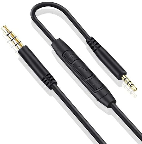 Replacement Audio Cable for Bose Headphones Cord Wire 3.5mm to 2.5mm Jack Compatible with Bose 700 Quietcomfort QC25 QC35 QC35II QC45 JBL Tune 710BT 760NC 660NC with In-line Mic & Volume Control