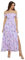 Damen Maxikleid Schlitz Ärmellos Casual Kleid A-Linie Spaghettiträger Freizeitkleid V-Ausschnitt Cocktailkleid L Lila-Blume CL2653S24-02