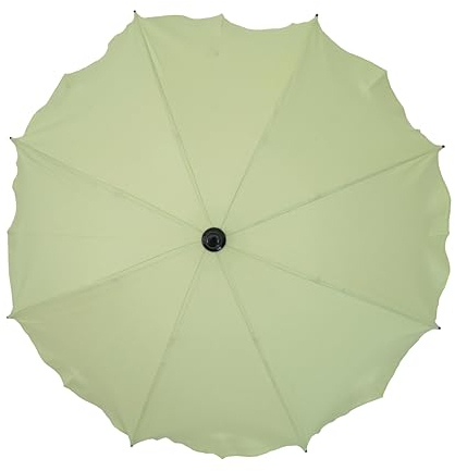 Universal Sonnenschirm Regenschirm für Kinderwagen und Sport Buggy, Babywagen Schirm mit Universal Halterung, UV-Schutz50+ Sonnensegel Sonnenschutz (Pistaziengrün)