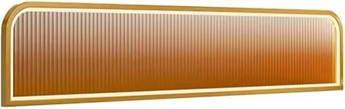 ASumPio Trennwände Für Essbereiche, Trennwand Für Arbeitsplatten Mit Led-Licht, Dekorative Trennwand Für Restaurants, Essbereiche, Büros Und Restaurants,Gold-b-120x25cm