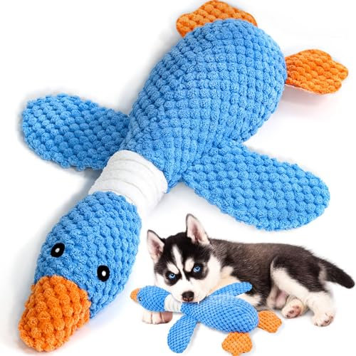 Hshenjhu Hundespielzeug, Quietschspielzeug Hund Kuscheltier für Hunde, Unzerstörbares Hundespielzeug, Spielzeug für Hunde Quietschend, Dog Toys für Large Breeds Welpen, Kleine, Mittlere
