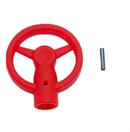 SALPIE Testa di ricambio per Chiave Antifurto Block Shaft Portachiavi Testa in PVC (Vari modelli) (NEW, ROSSO)